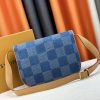 LV Montsouris Messenger MM Denim Bag N40743 BC