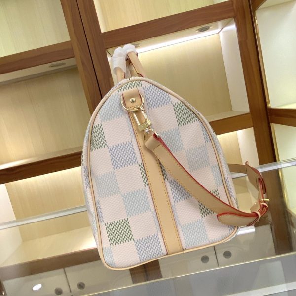 LV Keepall Bandoulière 50 Damier White Bag M40667-M41416 BC
