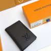 LV Aerogram Pocket Organizer in Black KK0950