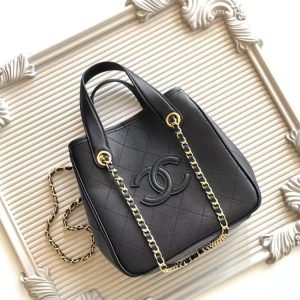 CN Mini Shopping Tote Calfskin Black KK05050