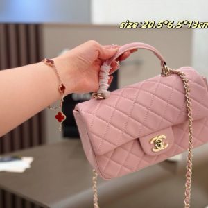 CN Mini Flap Top Handle Bag Lambskin C2301450