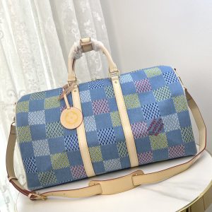 LV Keepall Bandouliere 50 Damier Blue Bag M41418-M11251 BC