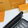 LV Black Embossed Monogram Leather Zippy Wallet KK01650
