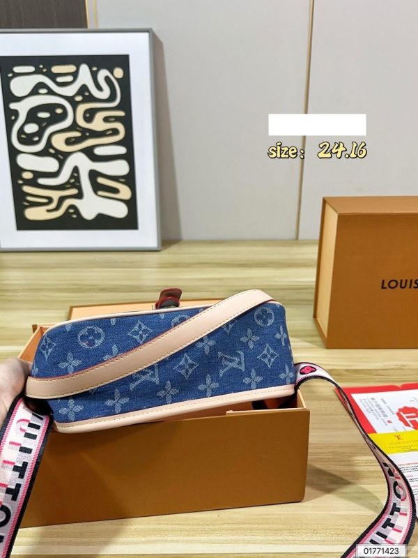 LV Monogram Denim Flap Shoulder Bag C2301250