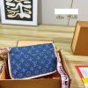 LV Monogram Denim Flap Shoulder Bag C2301250