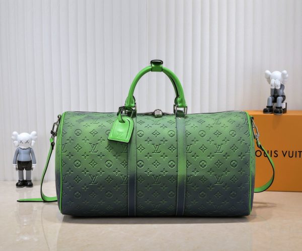 LV Keepall Bandoulière 50 Taurillon Illusion Leather M59712-M41416 BC LV Keepall Bandoulière 50 Taurillon Illusion Leather M59712-M41416 BC