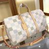 LV Keepall Bandoulière 50 Damier White Bag M40667-M41416 BC