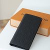 LV Brazza Wallet in Monogram Taurillon Leather KK01650