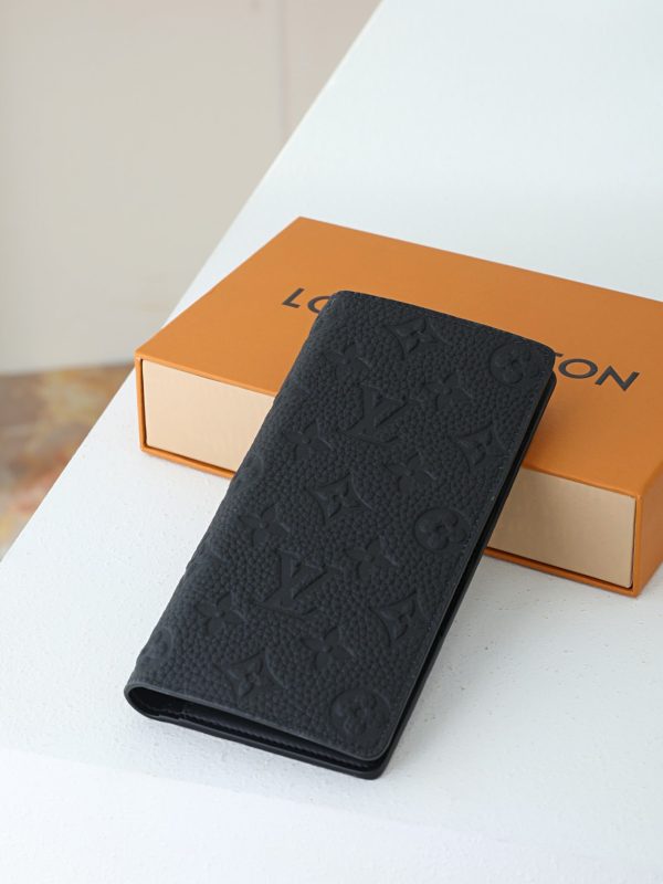 LV Brazza Wallet in Monogram Taurillon Leather KK01650