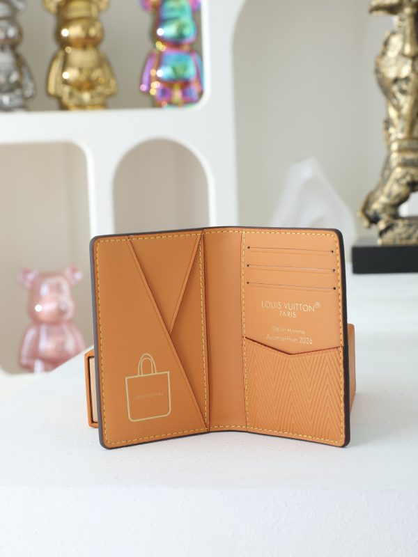 LV Pocket Organizer Crafted in The Signature Brown Monogram Canvas KK01150