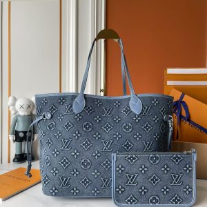 LV Neverfull MM Denim Bag M45685-M40995 BC LV Neverfull MM Denim Bag M45685-M40995 BC