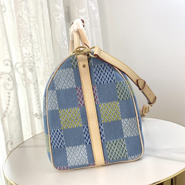 LV Keepall Bandouliere 50 Damier Blue Bag M41418-M11251 BC LV Keepall Bandouliere 50 Damier Blue Bag M41418-M11251 BC