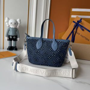 LV Neverfull BB Denim Bag M46705 BC
