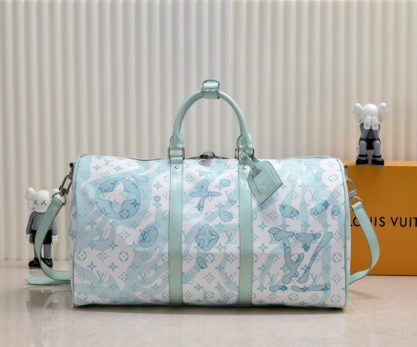 LV Monogram Aquagarden Keepall Bandoulière 50 M22570-M41416 BC