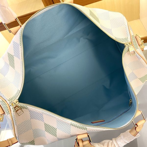 LV Keepall Bandoulière 50 Damier White Bag M40667-M41416 BC