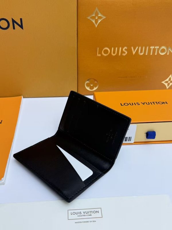 LV Aerogram Pocket Organizer in Black KK0950