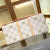 LV Keepall Bandoulière 50 Damier White Bag M40667-M41416 BC