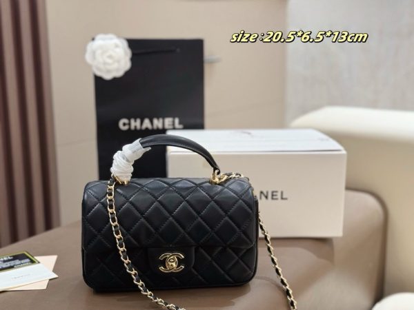 CN Mini Flap Top Handle Bag Lambskin C2301450