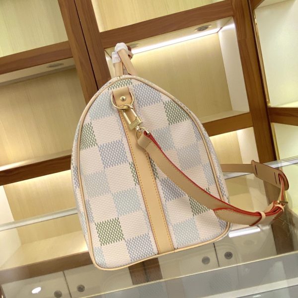 LV Keepall Bandoulière 50 Damier White Bag M40667-M41416 BC