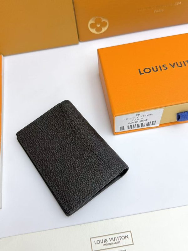LV Aerogram Pocket Organizer in Black KK0950