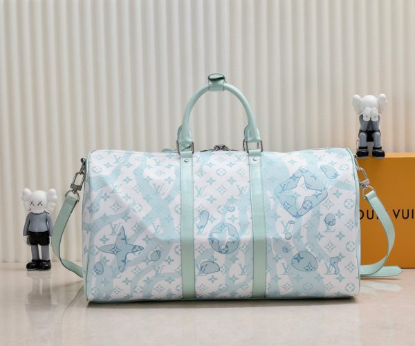 LV Monogram Aquagarden Keepall Bandoulière 50 M22570-M41416 BC