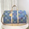 LV Keepall Bandouliere 50 Damier Blue Bag M41418-M11251 BC LV Keepall Bandouliere 50 Damier Blue Bag M41418-M11251 BC