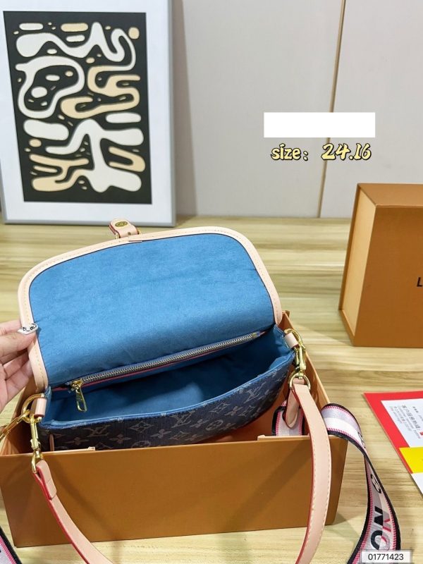 LV Monogram Denim Flap Shoulder Bag C2301250