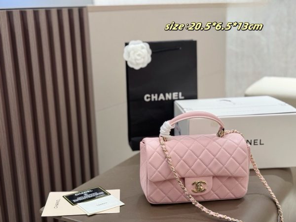 CN Mini Flap Top Handle Bag Lambskin C2301450
