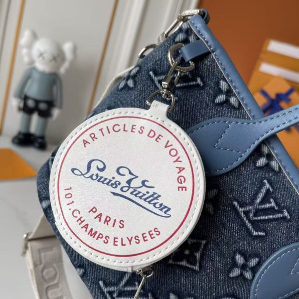 LV Neverfull BB Denim Bag M46705 BC