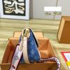 LV Monogram Denim Flap Shoulder Bag C2301250