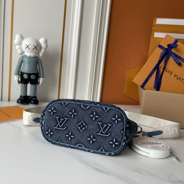 LV Neverfull BB Denim Bag M46705 BC
