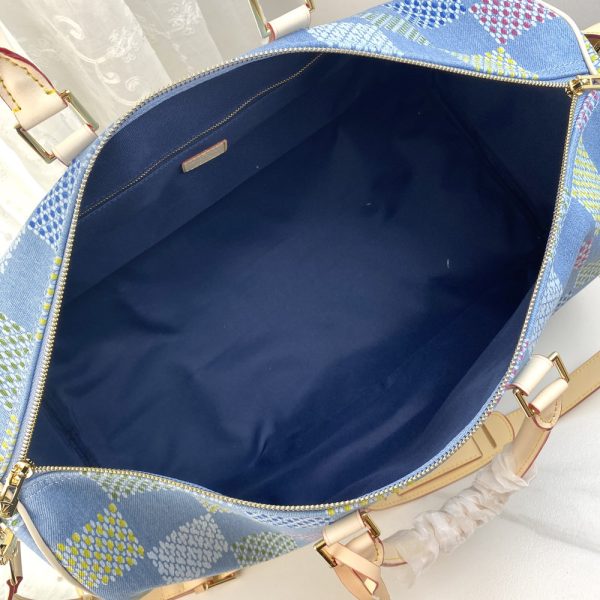 LV Keepall Bandouliere 50 Damier Blue Bag M41418-M11251 BC LV Keepall Bandouliere 50 Damier Blue Bag M41418-M11251 BC