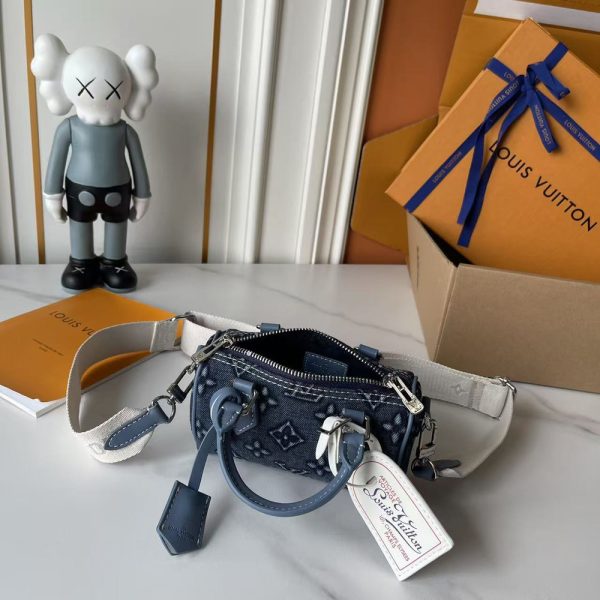 LV Nano Speedy Denim Bag M81085-M40918 BC