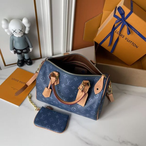 LV Speedy Bandoulière 30 Blue Bag M15282 BC LV Speedy Bandoulière 30 Blue Bag M15282 BC