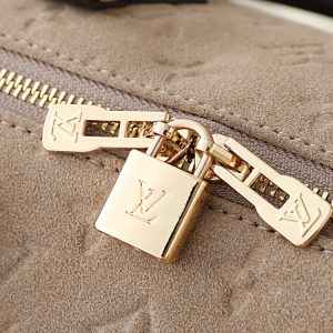 LV Speedy Bandoulière Beige Suede Bag M40391-M40390 BC