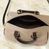 LV Speedy Bandoulière Beige Suede Bag M40391-M40390 BC