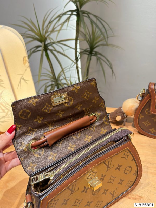LV Retro Medieval Style Saddle Crossbody Bag C2301250