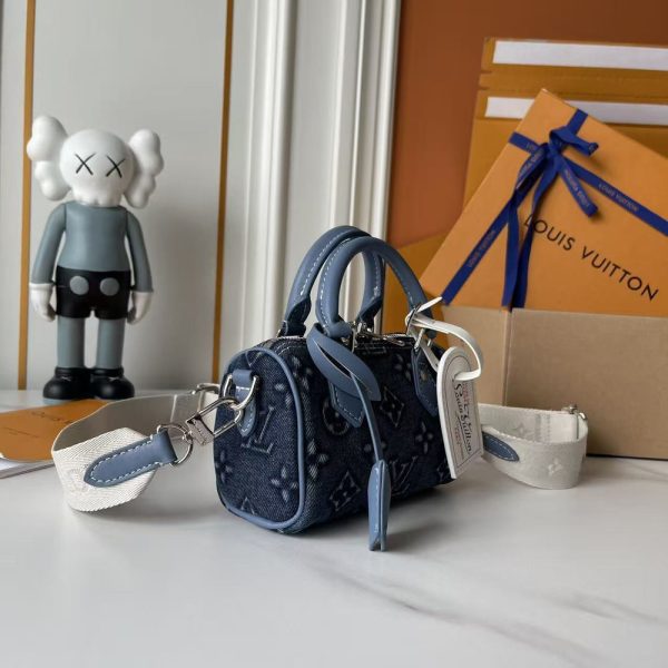 LV Nano Speedy Denim Bag M81085-M40918 BC