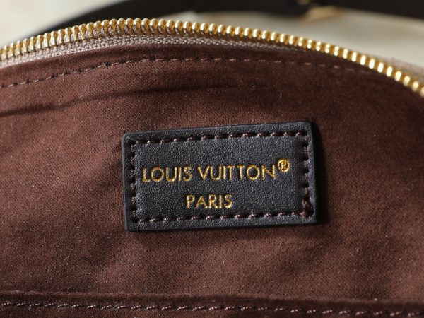 LV Speedy Bandoulière Beige Suede Bag M40391-M40390 BC