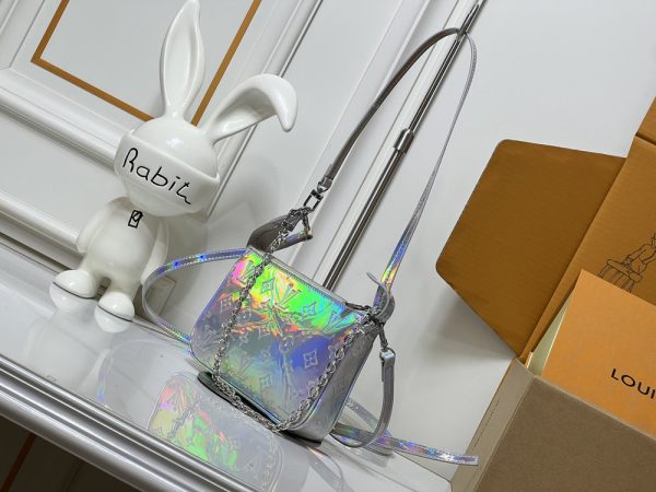 LV Pochette Accessories Holographic Silver Bag M51980 BC