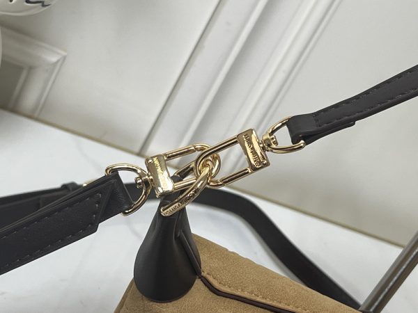 LV Pochette Mia Beige Suede Bag M2A252 BC