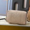 LV Speedy Bandoulière Beige Suede Bag M40391-M40390 BC