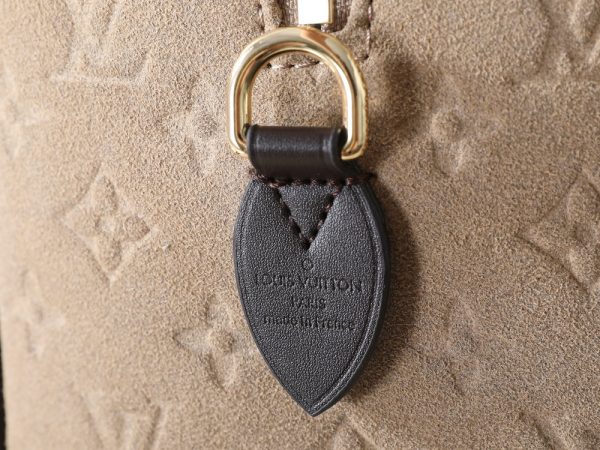 LV Speedy Bandoulière Beige Suede Bag M40391-M40390 BC