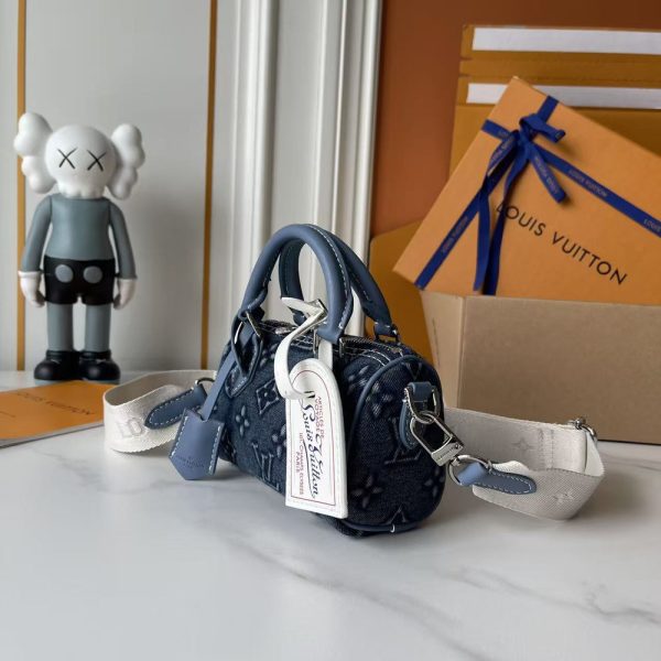 LV Nano Speedy Denim Bag M81085-M40918 BC