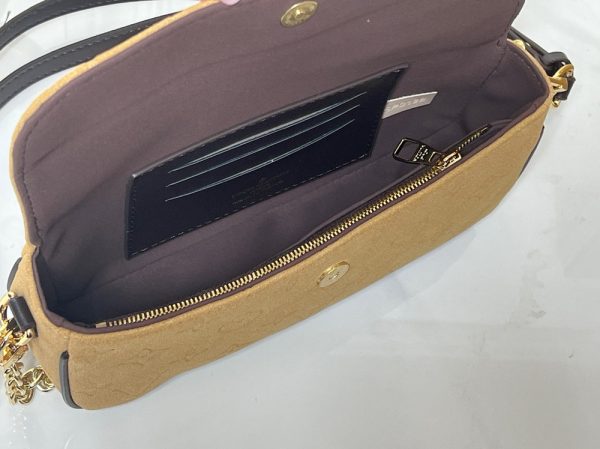 LV Wallet On Chain Ivy Beige Suede M82210 BC