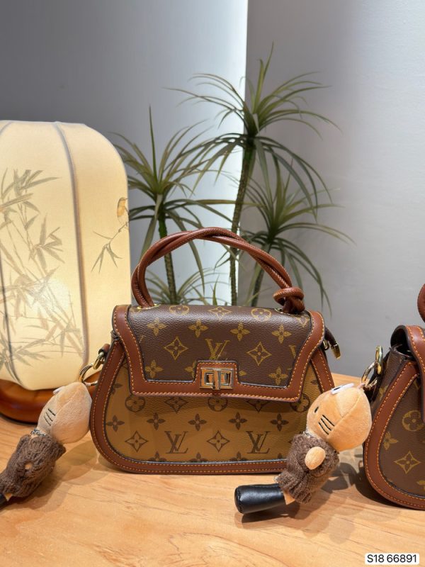 LV Retro Medieval Style Saddle Crossbody Bag C2301250