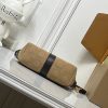LV Pochette Mia Beige Suede Bag M2A252 BC