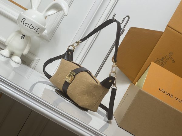 LV Pochette Mia Beige Suede Bag M2A252 BC