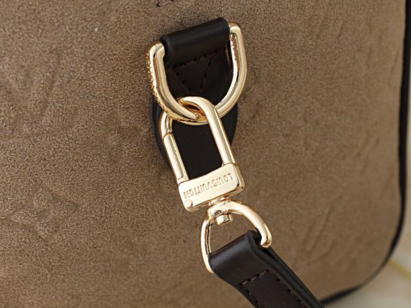 LV Speedy Bandoulière Beige Suede Bag M40391-M40390 BC