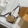 LV Pochette Mia Beige Suede Bag M2A252 BC